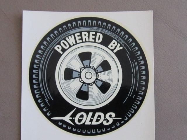 Vintage powered by olds inside window decal-made in the 60s-works great!