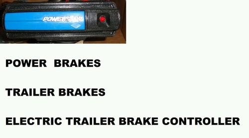 Powerstop brake controller electronic brakes controlled trailer breaking push on