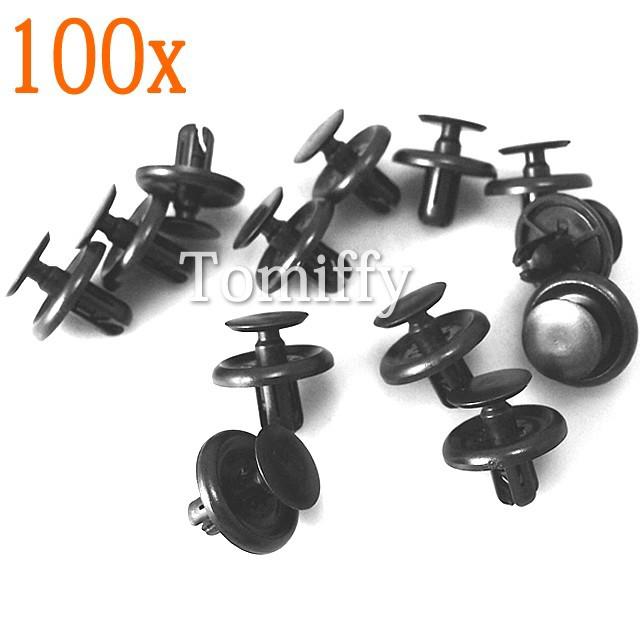 100x toyota engine under cover retainer clips avalon carmy solara 90467-07201