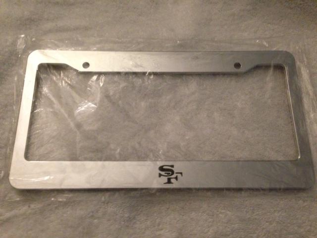 San francisco forty niners 49ers - chrome license plate frame - qt2 football nfl