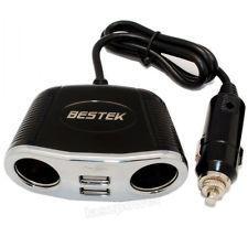 Bestek iphone car charger cigarette lighter usb 