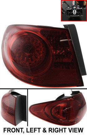 Red lens new tail lamp with bulbs left hand lh driver side 924012h050 car auto