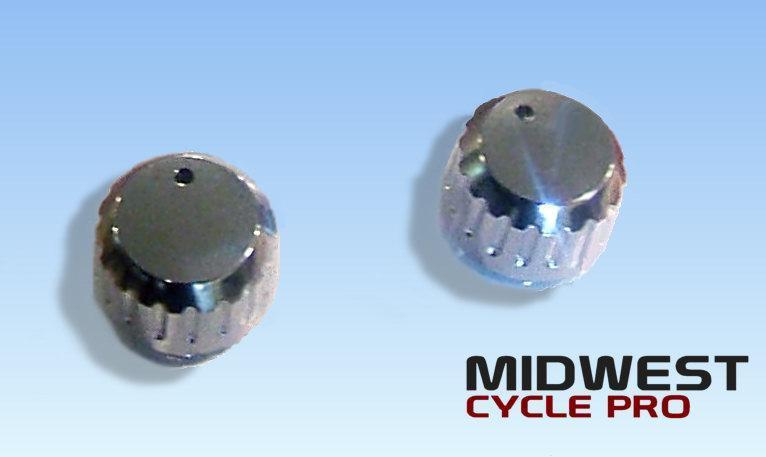 Chrome c.b knob set for honda goldwing gl1500