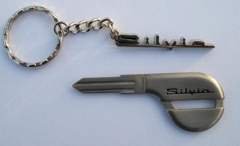 Nissan s14 silvia  titanium key blank & key chain combo 240sx zenki kouki 200sx