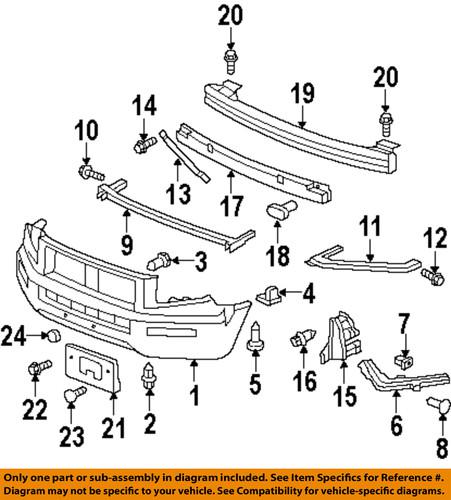 Honda oem 71130sjca00zz front bumper-reinforcement beam