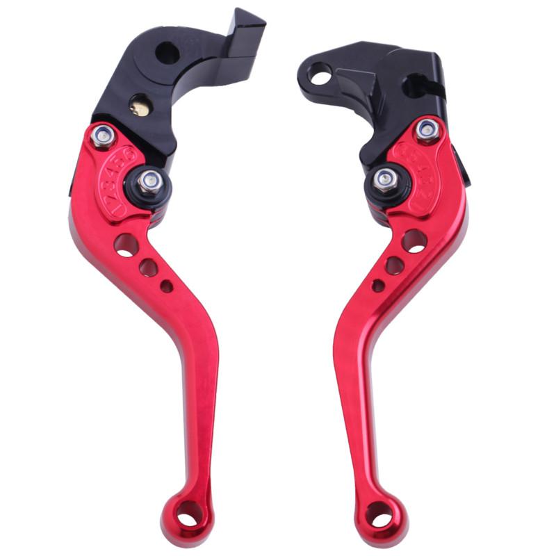 Red short cnc brake clutch levers for ducati 1098/s/tricolor 2007-2008