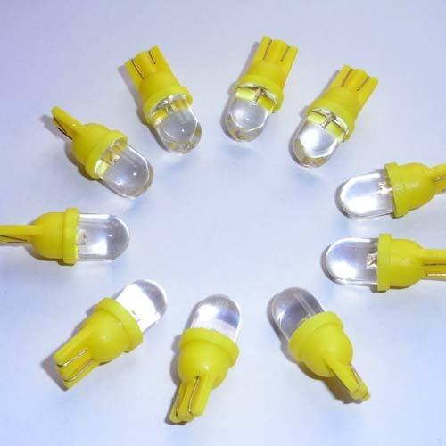 10x t10 158 168 194 w5w yellow led car vehicle dashboard side light lamp bulb