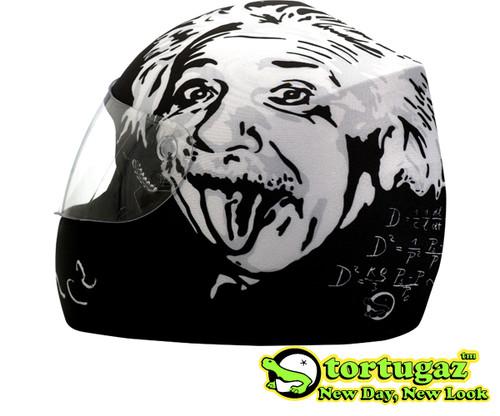 Albert einstein style new helmet fashion cover full face motorcycle by tortugaz