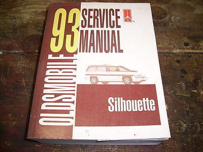 1993 oldsmobile silhouette factory issue repair manual