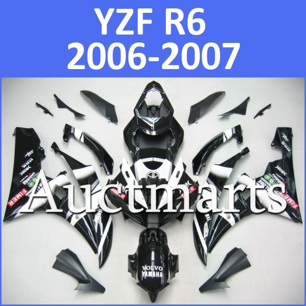 Fit yamaha yzf r6 06 07 yzfr6 2006 2007 600 fairing kit abs bodywork d30 d03