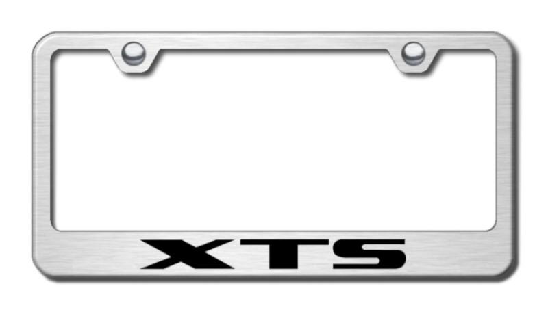 Cadillac xts laser etched brushed stainless license plate frame-metal made in u