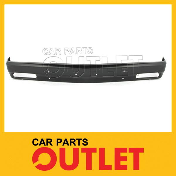 1983-1990 chevy s10 blazer front bumper face bar gm1002138 black new wo pad hole