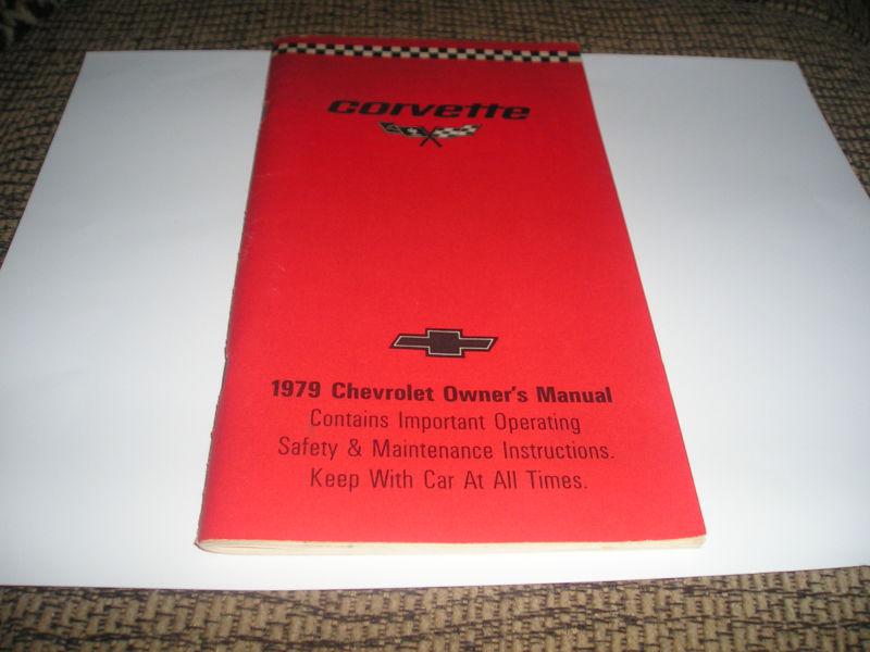 1979 original 1st edition corvette owners manual with full corvette news card