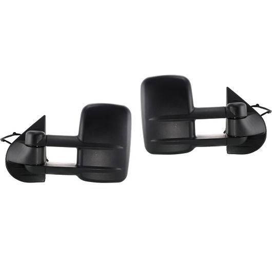 07-12 chevy gmc pickup truck towing power heated side mirrors lh & rh pair set