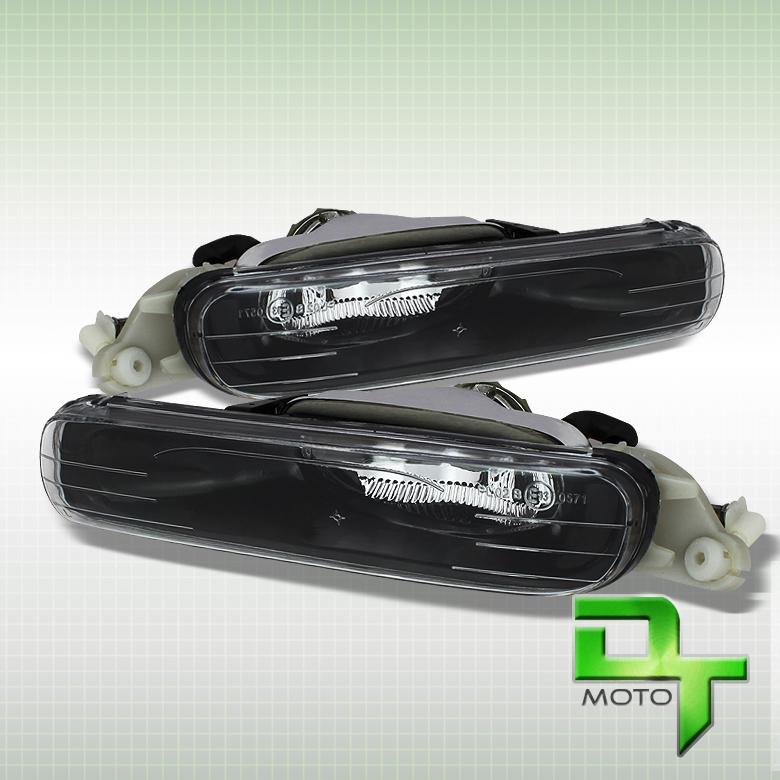 99-01 bmw e46 3series 4dr sedan 5dr wagon black fog lights lamps left & right