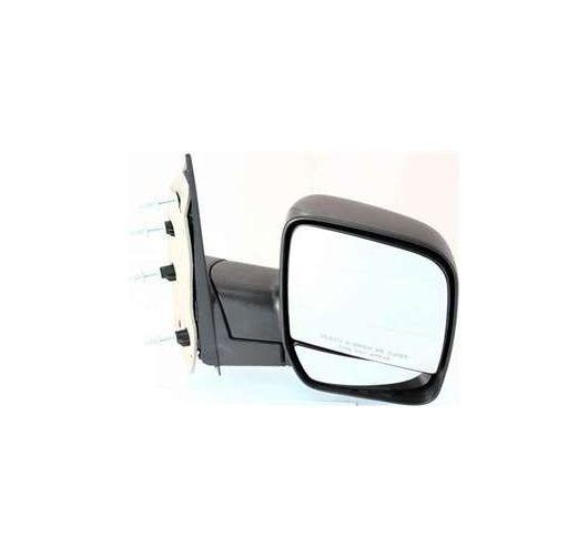 02-08 econoline van black folding manual side view mirror passenger right rh