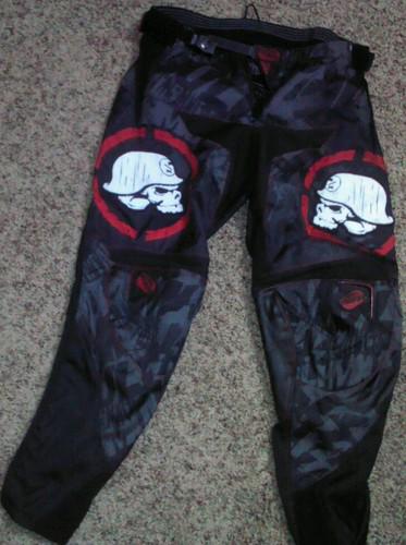 Men's msr metal mulisha scope racing pants size/sz 32 color black/red 334158