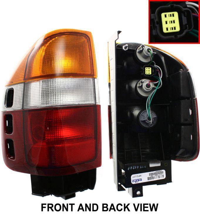 Tail light brake lamp rear assembly pair set driver & passenger sides (qty 2)