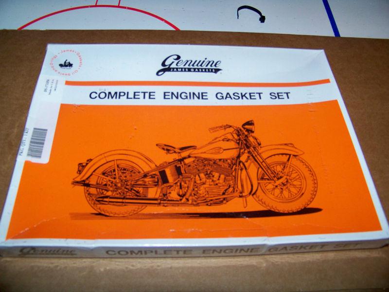 Harley 45 flathead complete motor gasket kit w copper head gaskets 17026-40 (363