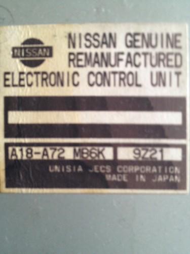 90 91 92 93 nissan 300zx engine computer ecu a18-a72 mb6k, a18a72mb6k