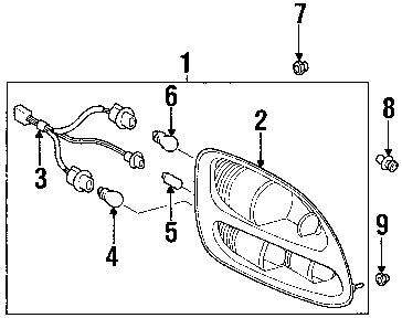 Toyota 815500c030 genuine oem factory original lens