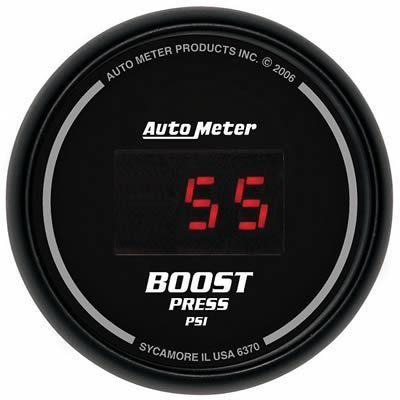 Autometer sport-comp digital series gauge boost pressure 2 1/16" dia 6370