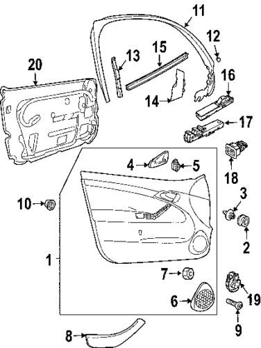 Saab 12772063 genuine oem factory original window switch