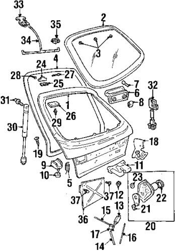 Saab 4766093 genuine oem factory original lock rod