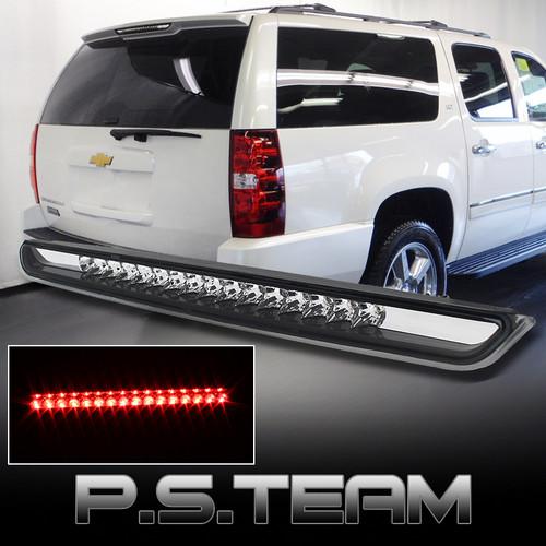 07-13 suburban tahoe yukon denali xl clear full led 3rd third brake lights lamp