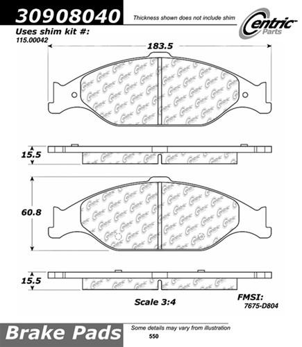 Centric-power slot 309.08040 street performance 99-04 mustang