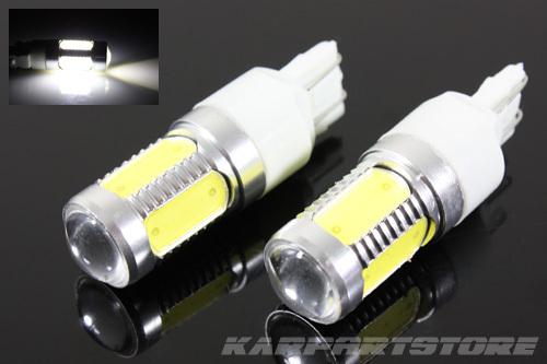 2x 7443/992a hi power white 16w smd led turn signal corner lamp tail light bulbs