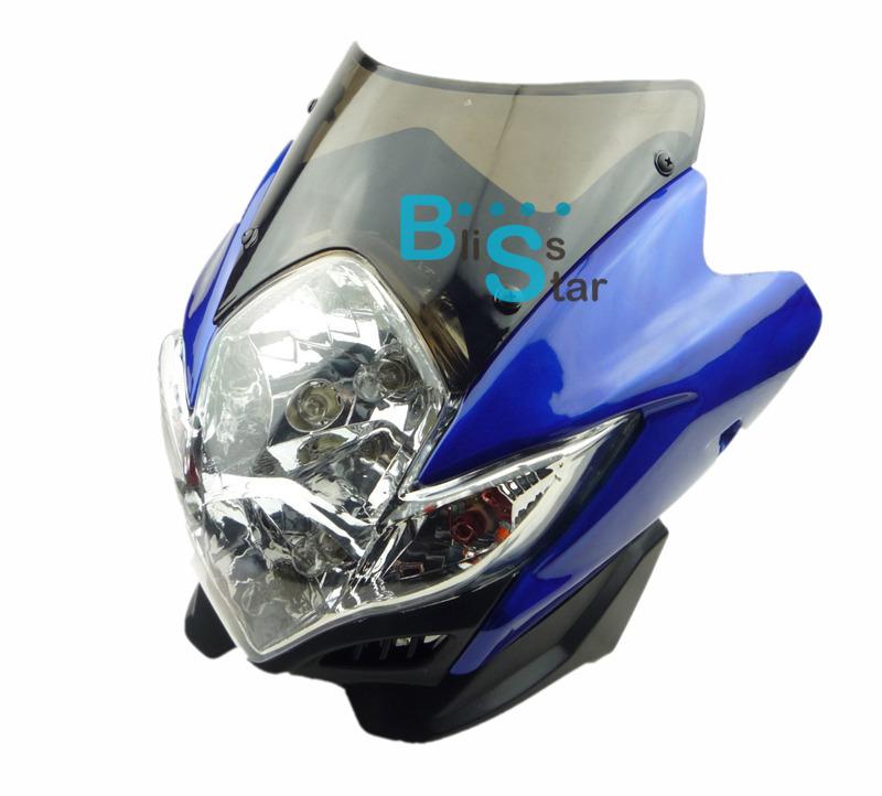 Blue headlight lamp fit streetfighter gsxr bandit 400 sv sv1000s sv650s suzuki