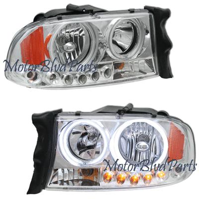 97-04 dodge dakota/98-03 durango ccfl halo led headlights headlamps pair