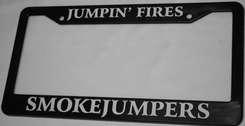 Smokejumpers license plate frame - wildland firefighting