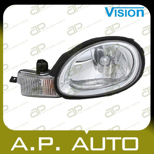 Head light lamp assembly 00-02 dodge neon left l/h acr es se r/t w/o bezel new