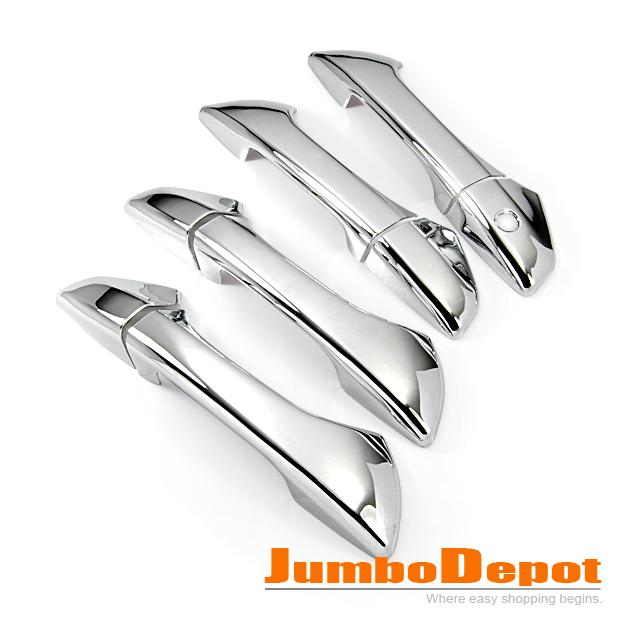 Fit 08-11 honda accord 2/4door triple chrome door handle cover trim moulding new