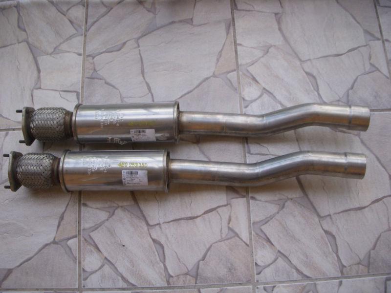 Exhaust system center pipe right-left for audi a8-s8