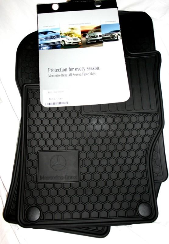 2010 to 2012 mercedes gl350 rubber floor mats - genuine factory oem items- black