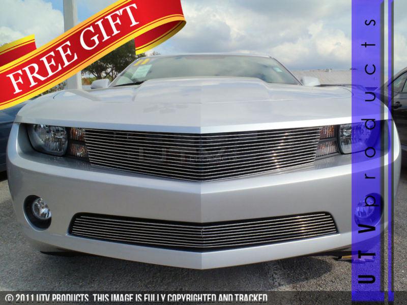 2010 - 2013 chevy camaro upper & bumper chrome billet grille kit v6 rs ls lt