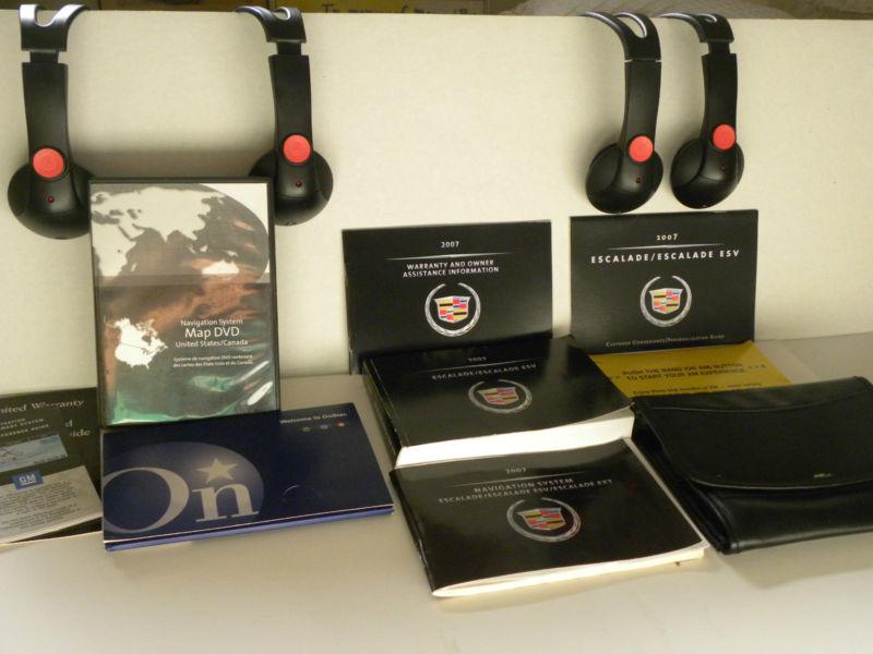 2007 cadillac escalade esv owners manual with wireless headsets