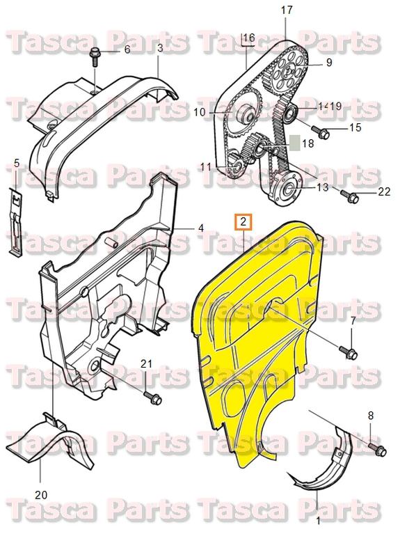 Brand new oem timing belt protector cover 2001-2009 volvo s60 v70 v70xc #8642818