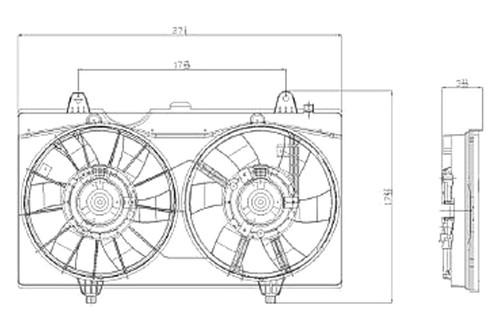 Replace ni3117101 - 07-12 nissan sentra radiator fan assembly car oe style part