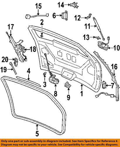 Chrysler oem 4719860ac lift gate-latch