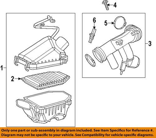 Jeep oem 4627063ac air inlet-air cleaner assembly