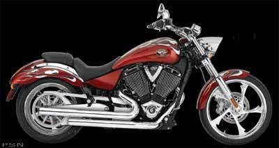 Victory kingpin / vegas chrome shotgun exhaust 2008-2009 retail $950 no reserve