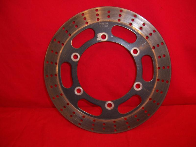 94 - 09 kawasaki ninja ex 500 oem  front brake rotor disc 4.95 mm only 876 miles