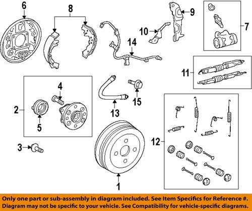 Toyota oem 4757002020 rear brake wheel cylinder/drum brake wheel cylinder