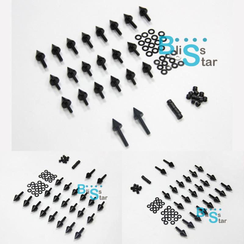 Spike fairing bolts screws mounting kit for kawasaki ninja zx6r zx636 zx6rr 016