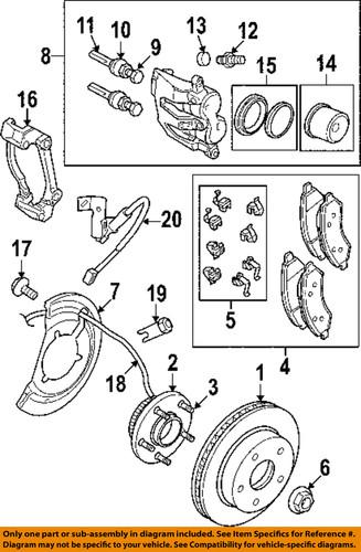 Dodge oem 5143354aa brake-caliper screw