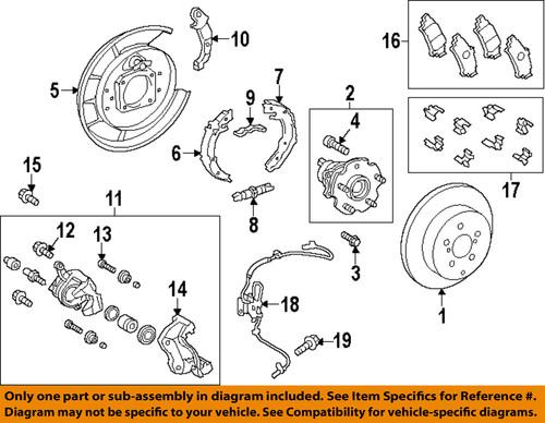 Toyota oem 90016aa604 disc brake caliper guide pin bolt